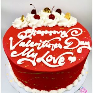 Valentine’s Double-Layer Cake
